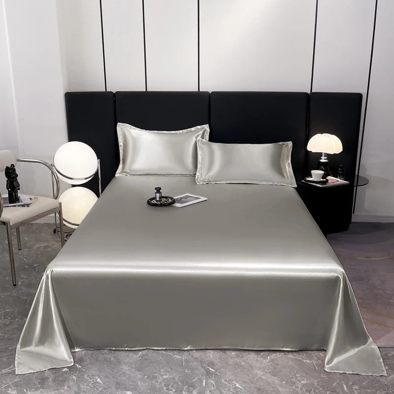 3Pcs/Set or 1Pcs Luxury Satin Bedsheet