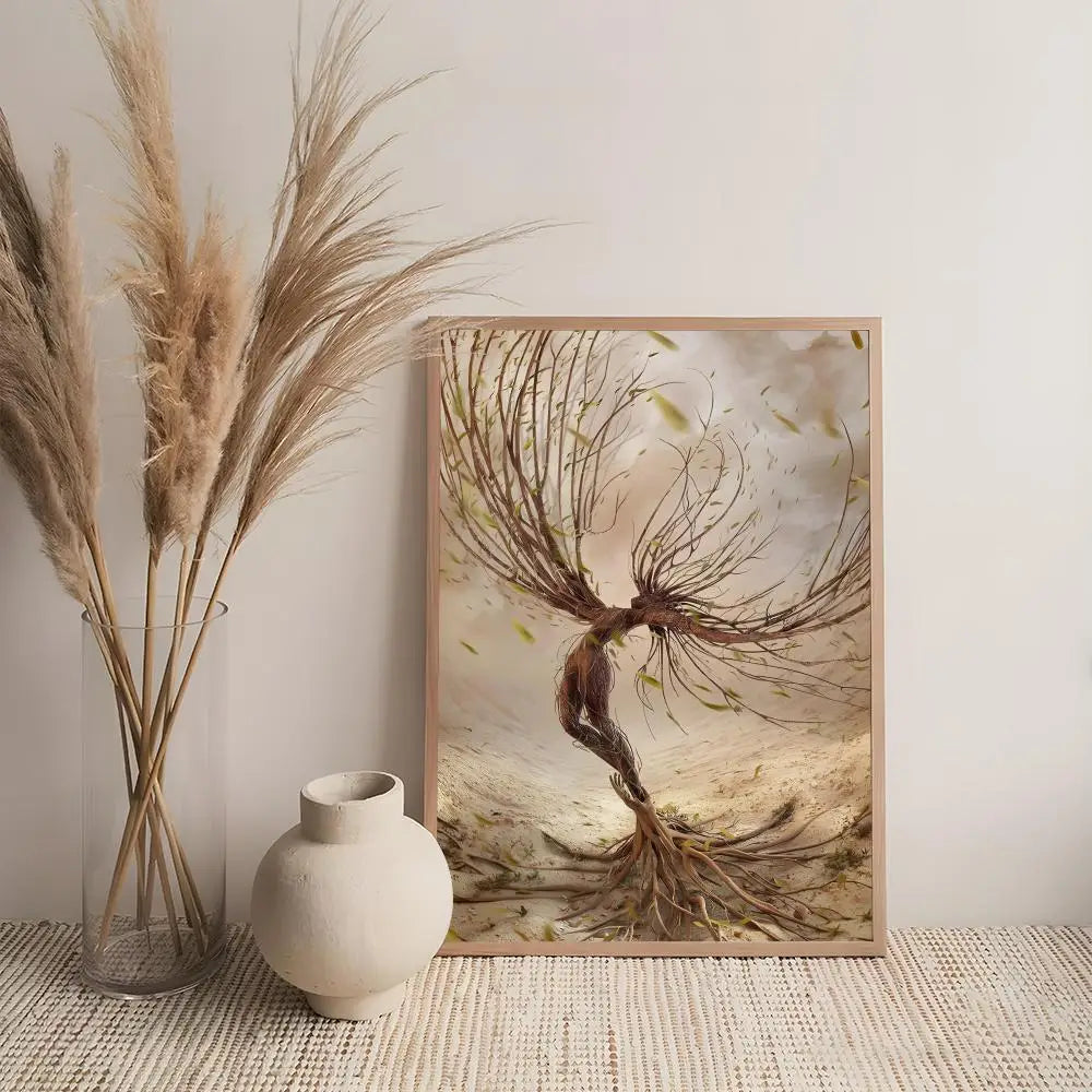 Art R-Retro Abstract Nourishing Soul Poster
