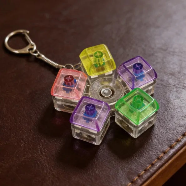 LED Light Keyboard Keychain