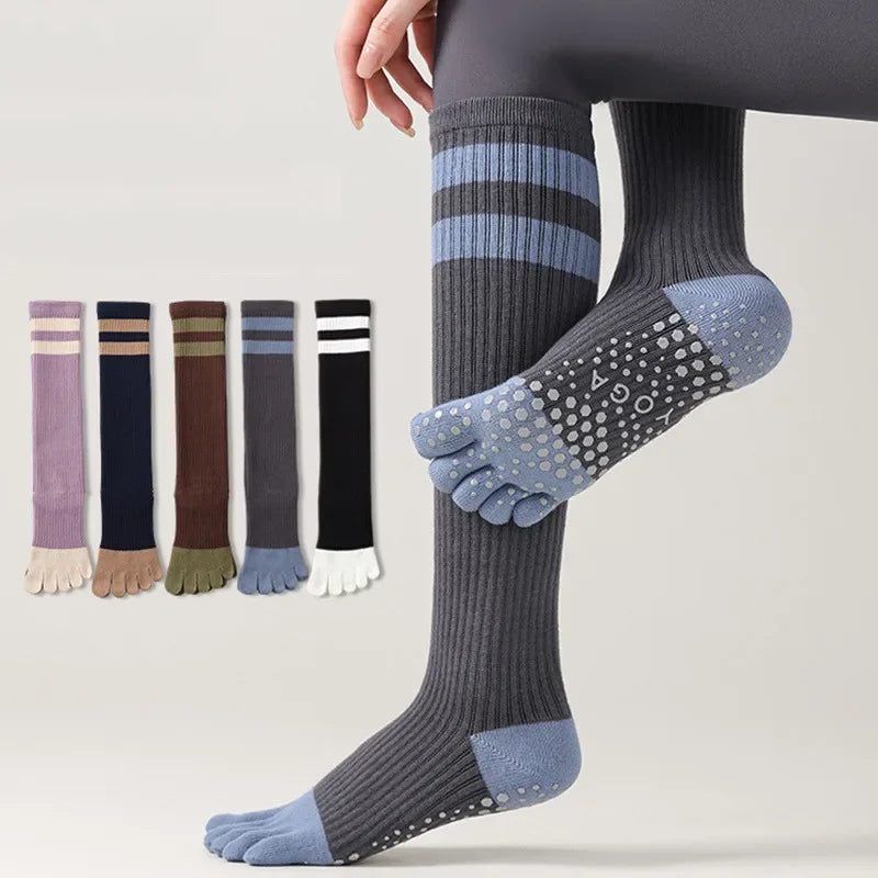 Women Five-finger Professional Pilates Socks