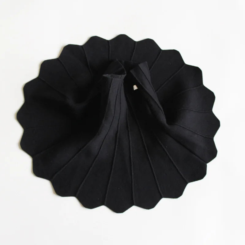 Girls Knitted Pleated Princess High Waist Mini Tutu Skirt