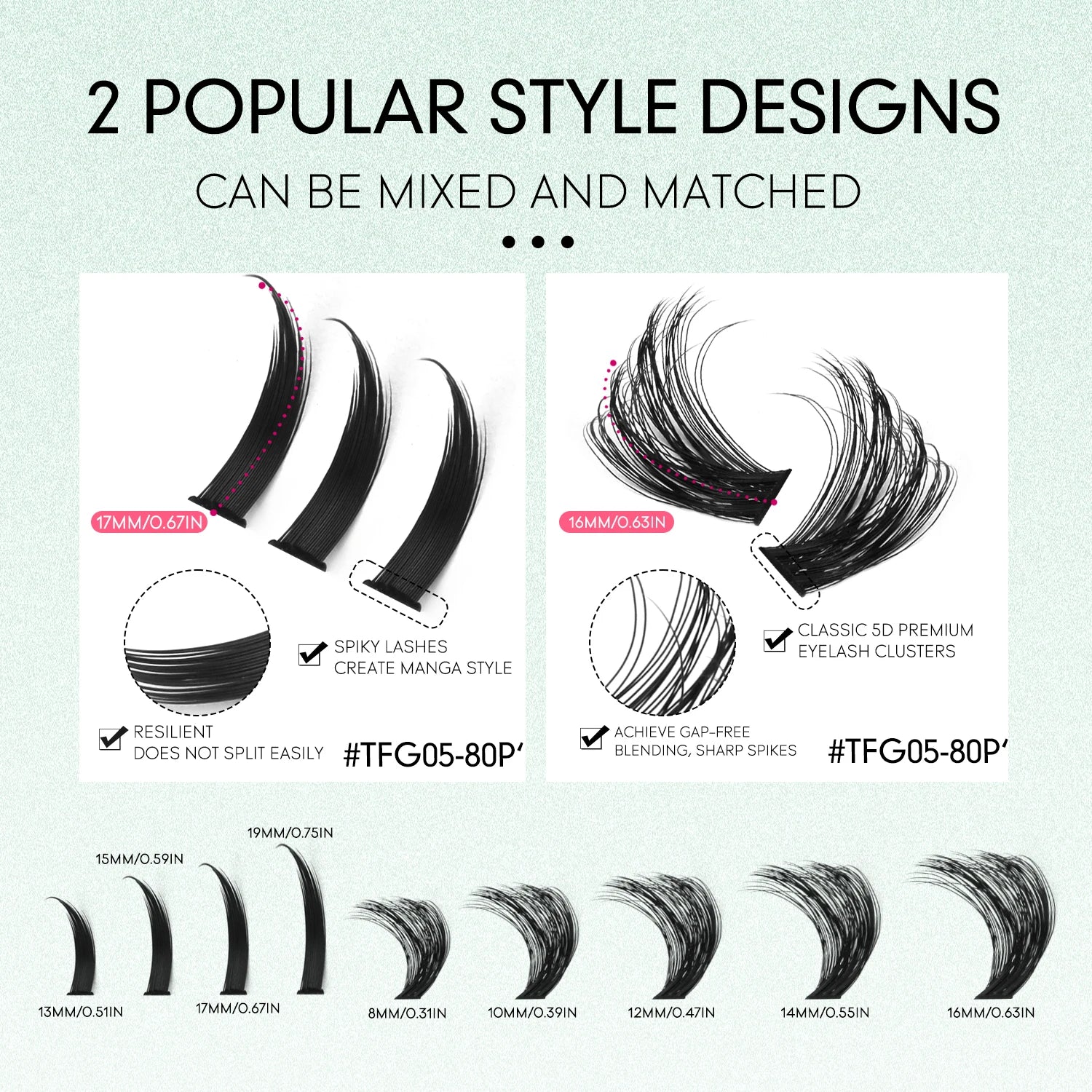 GROINNEYA Lash Clusters Kit