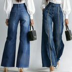 Casual High Waist Vintage Wide Leg Jeans