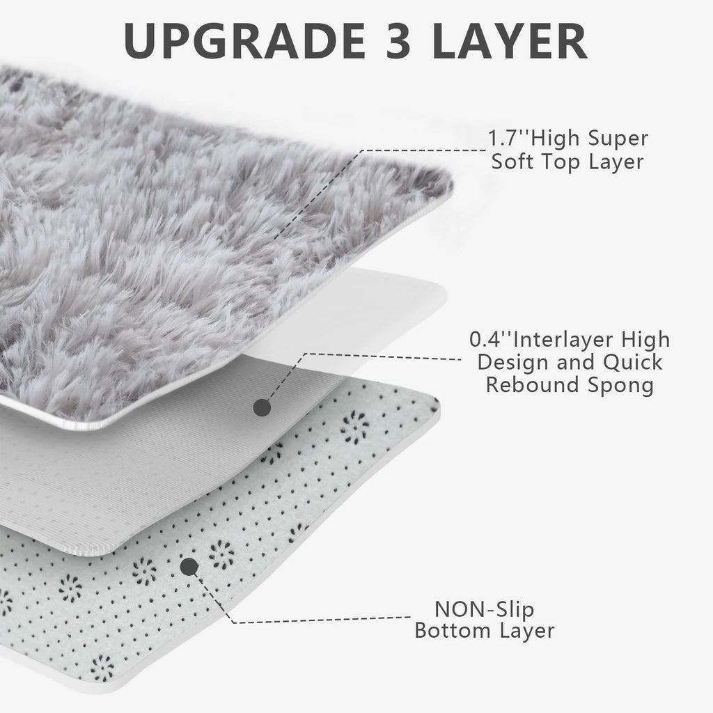 VIKAMA Ultra-Soft Puffy Rug