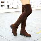 Knitted Wool High Socks Boots
