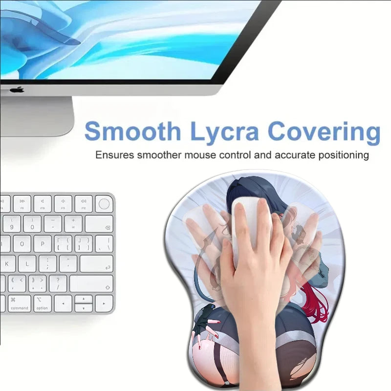 Wrist Rest 3D Soft and Smooth Silicone Mouse Pad