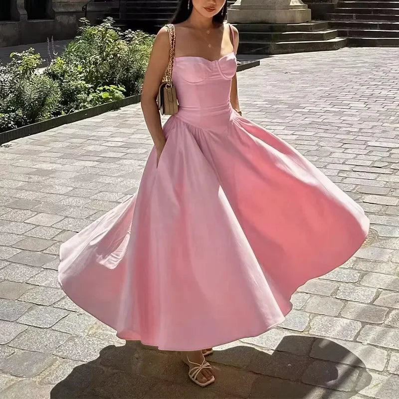 Bohemia Long Luxury Elegant V-neck Sleeveless dress