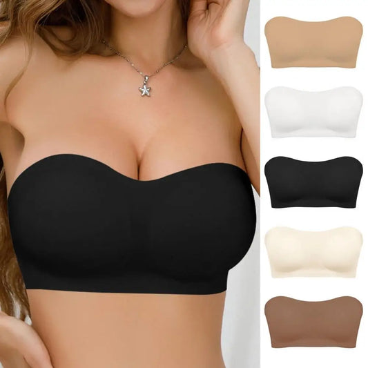 Strapless Bra with Side Breast Buttons