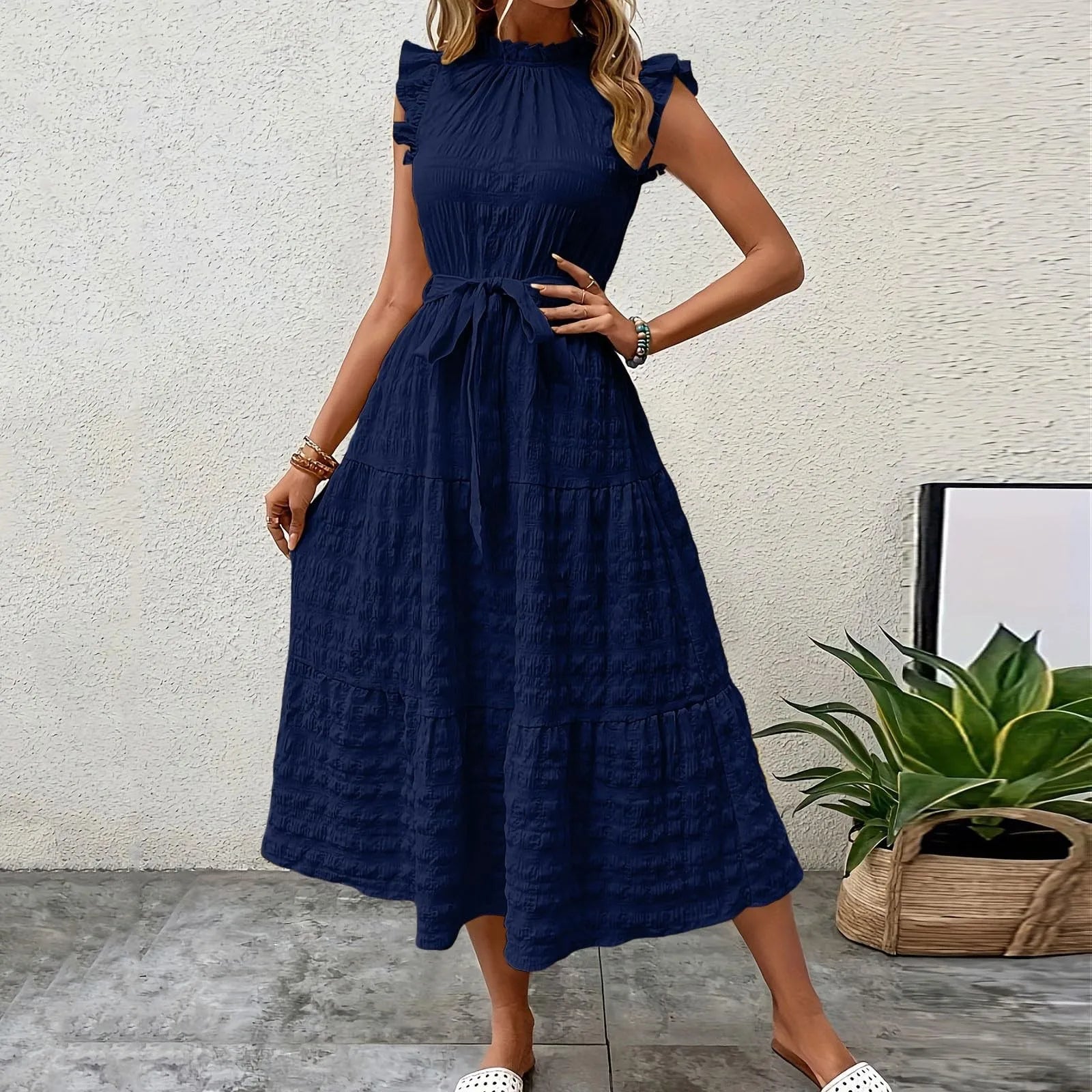 Vintage Casual Beach Dress
