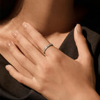LYEE CYEE  Rectangle Moissanite Stackable Rings