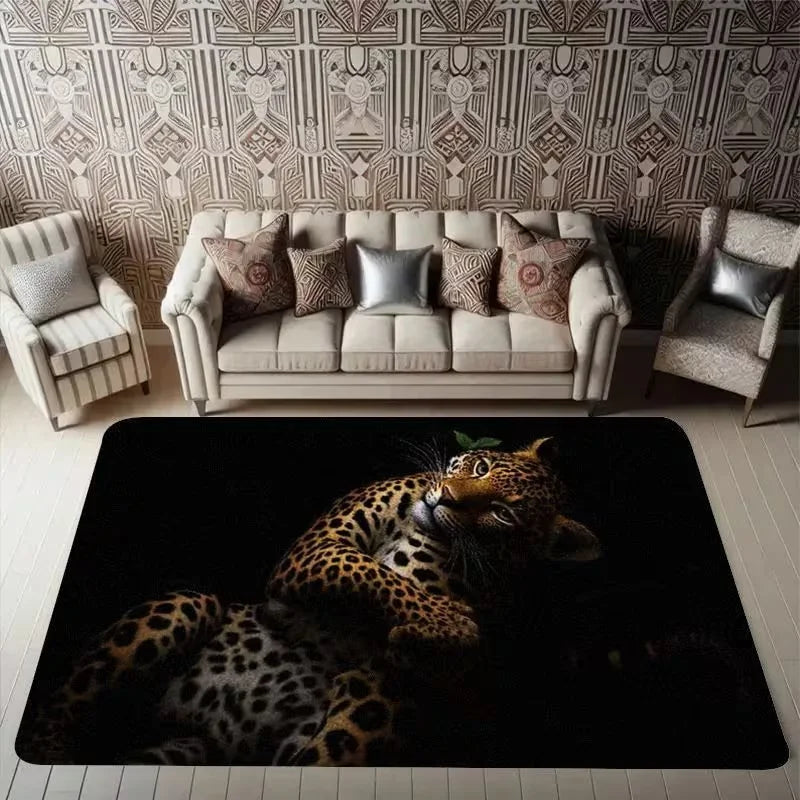 Lazy Leopard Pattern Carpet Floor Mat