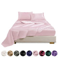4 Pcs Satin Bed Sheets