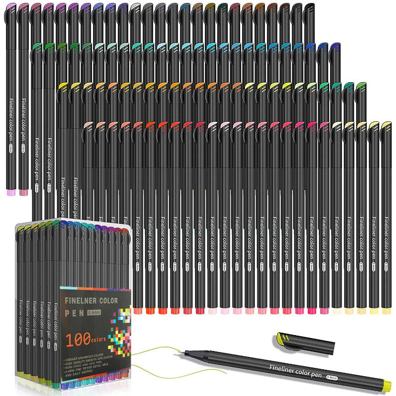 1 Box of Colored Hook Pens