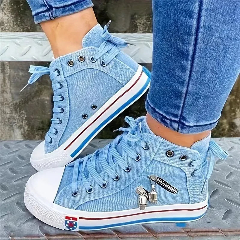 Retro Denim Canvas Sneakers