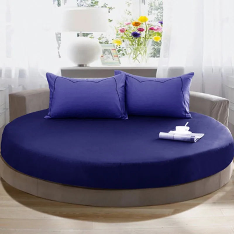 100% Cotton Round Bed Sheet Set