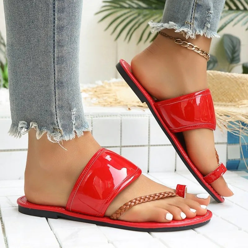 Flat Slip on Flip Flop Sandals