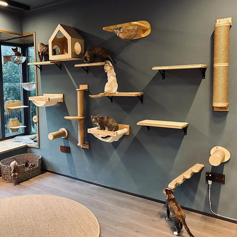 Cat Tree Wall Mounted Climbing Shelves
