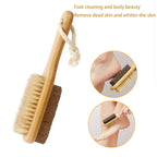 Body brush set exfoliating body dry brush