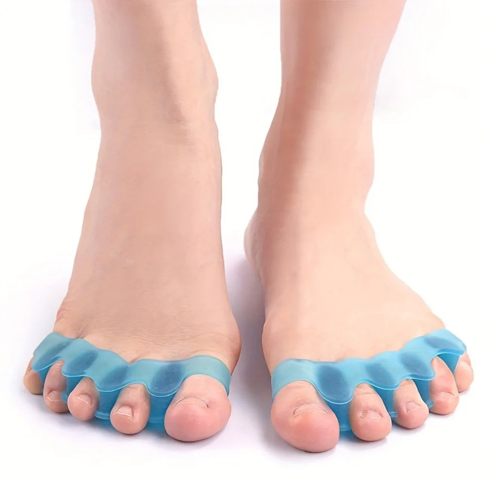 2 soft touch silicone toe spacer