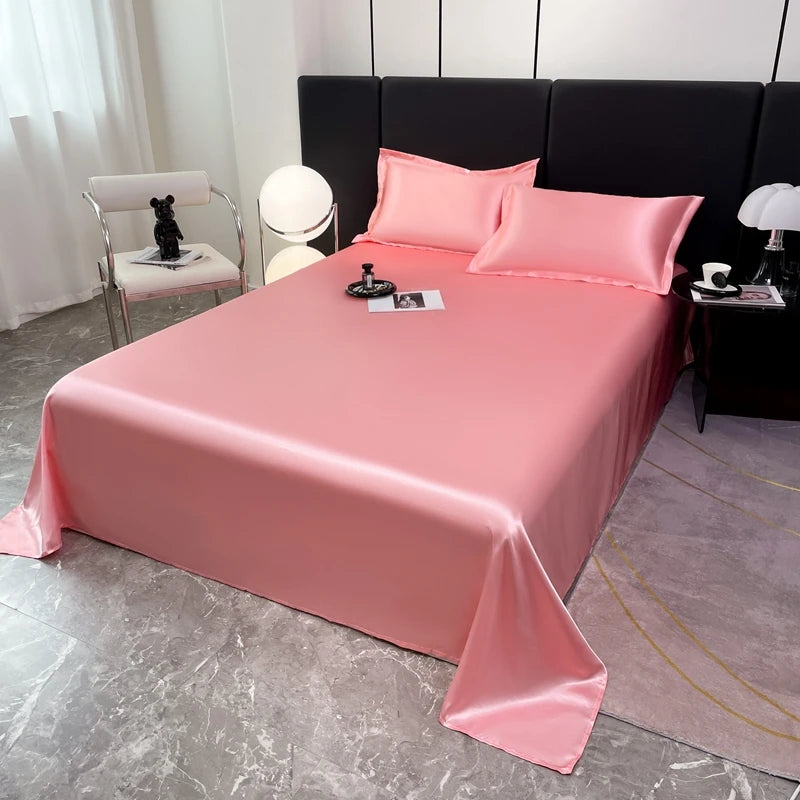 3Pcs/Set or 1Pcs Luxury Satin Bedsheet