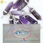 Hexagonal Bullet Crystal Necklaces