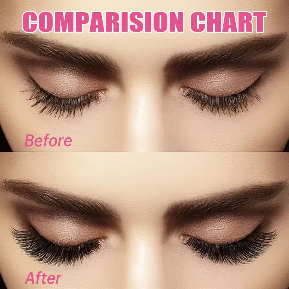160D Individual Lash Extensions, 10 Rows Natural Faux Mink Cluster Lashes