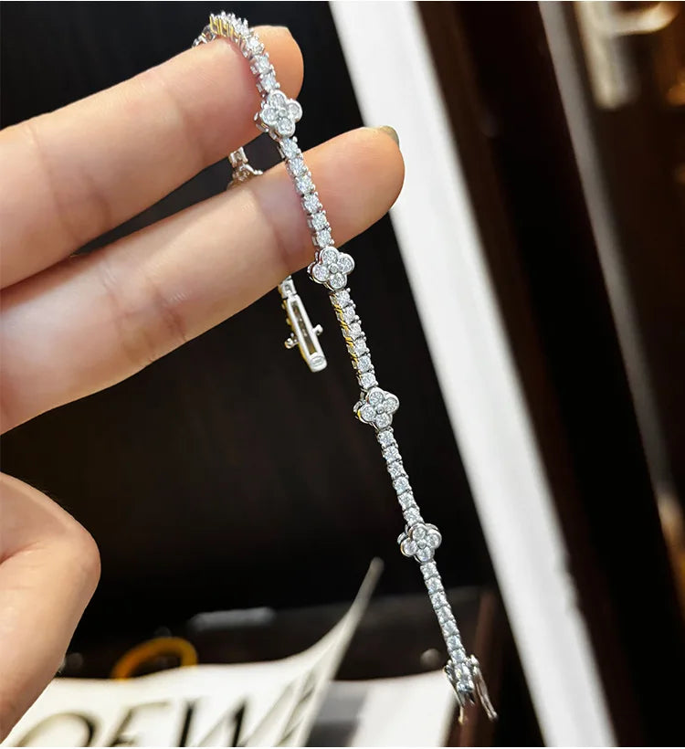 Onnelik Full 3mm Tennis Moissanite Bracelet