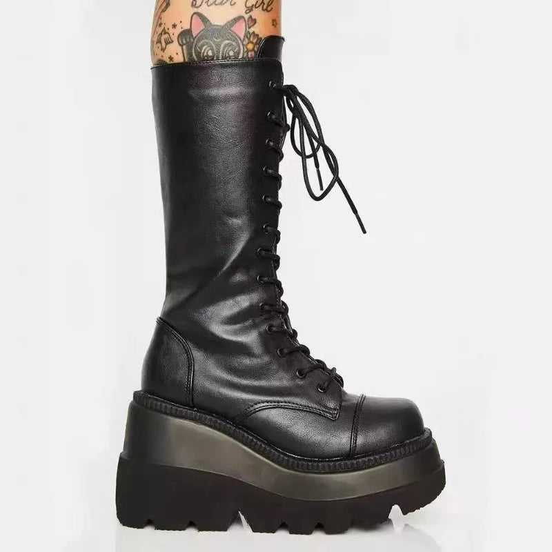Platform  Rain Combat Military Boots