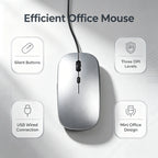 APAYADO T5 USB Wired Silent Mouse