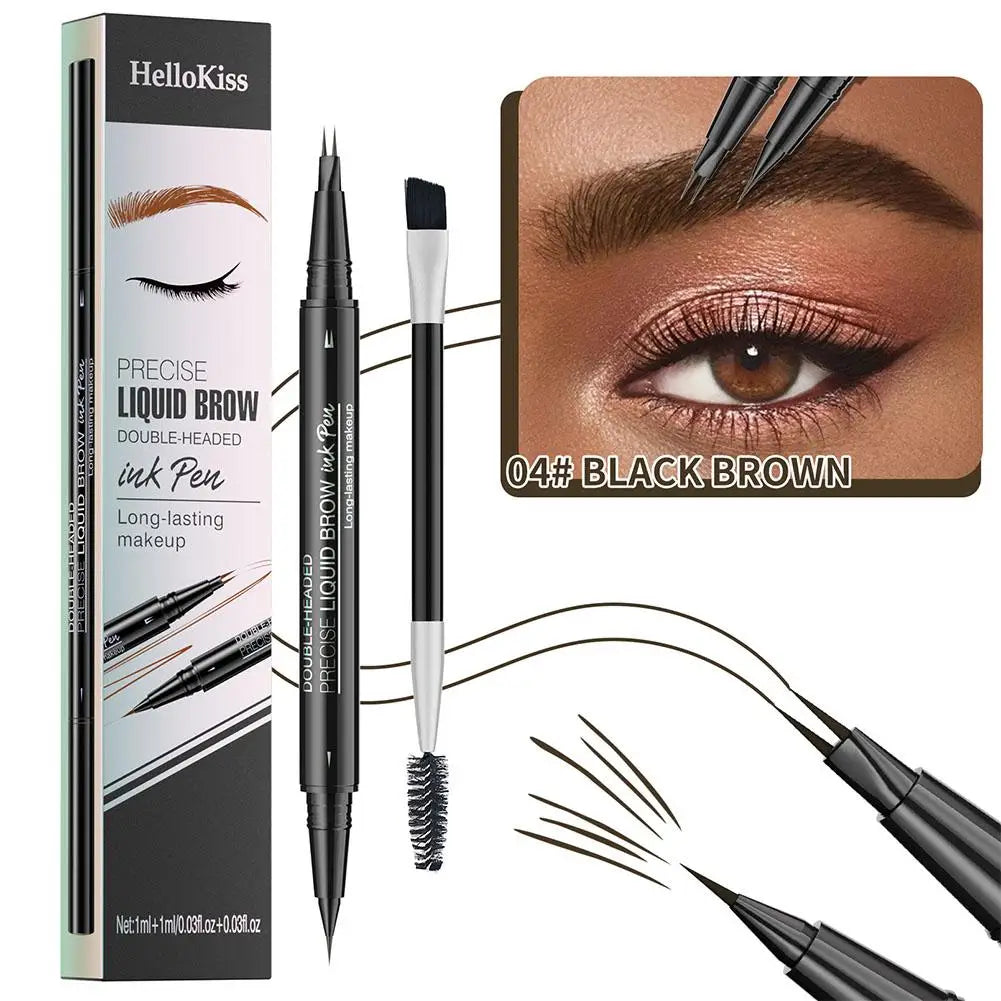 Two-pronged Eyebrow Pencil Waterproof