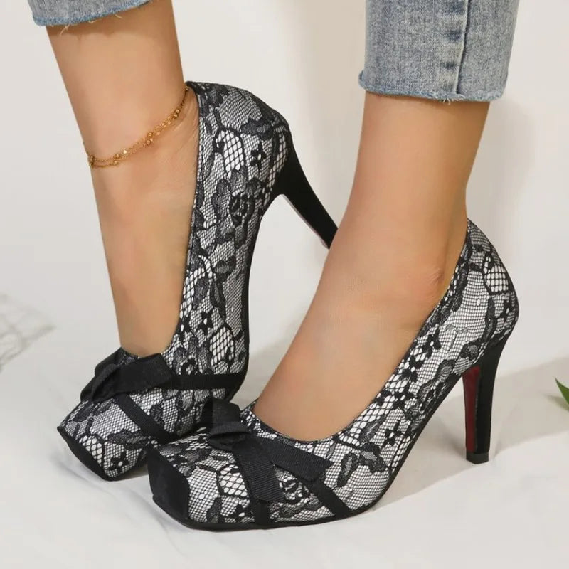 square toe high-heels
