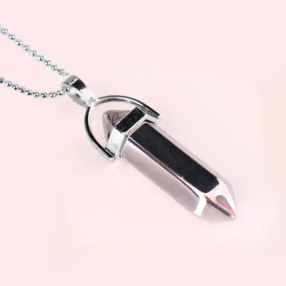 Hexagonal Bullet Crystal Necklaces