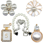 1/5pcs Girls Shoe Charms Designer Pearls