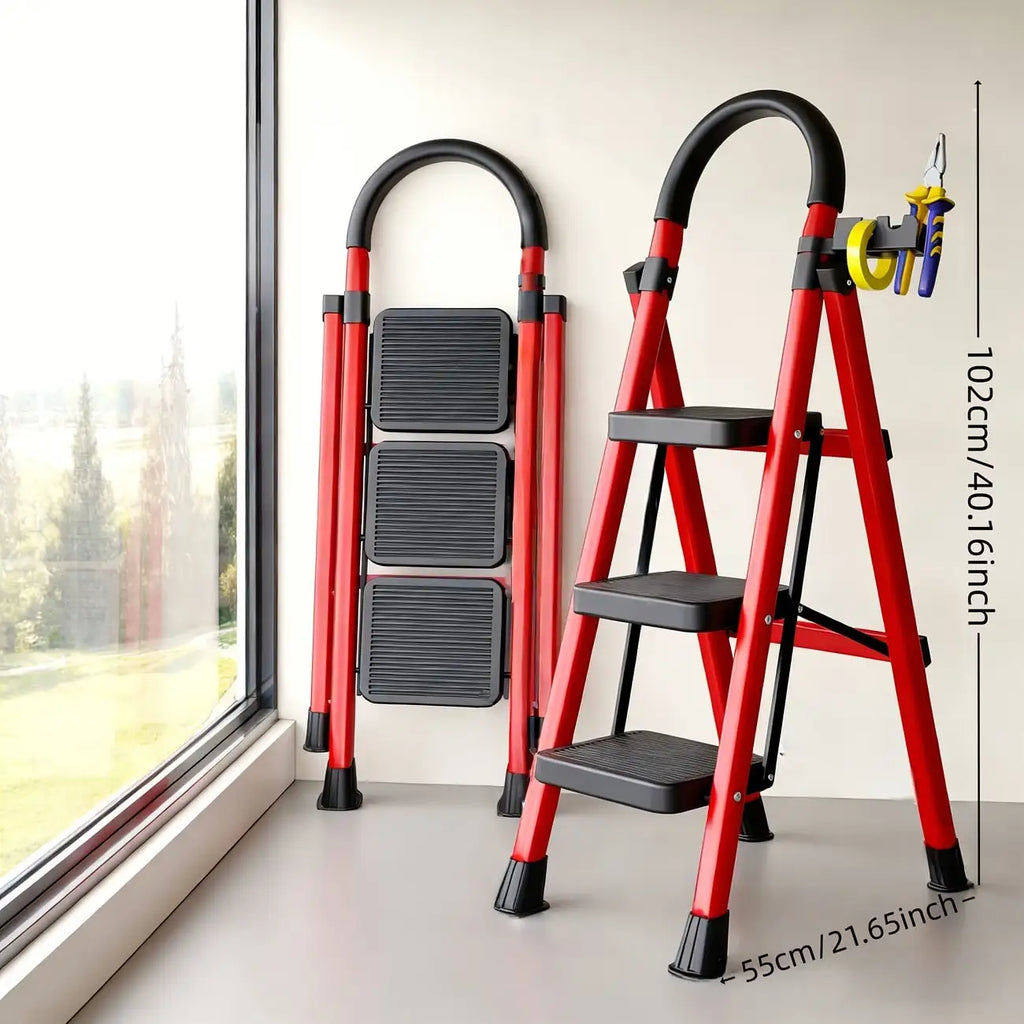 500lbs Load-Bearing Folding Step Ladder,
