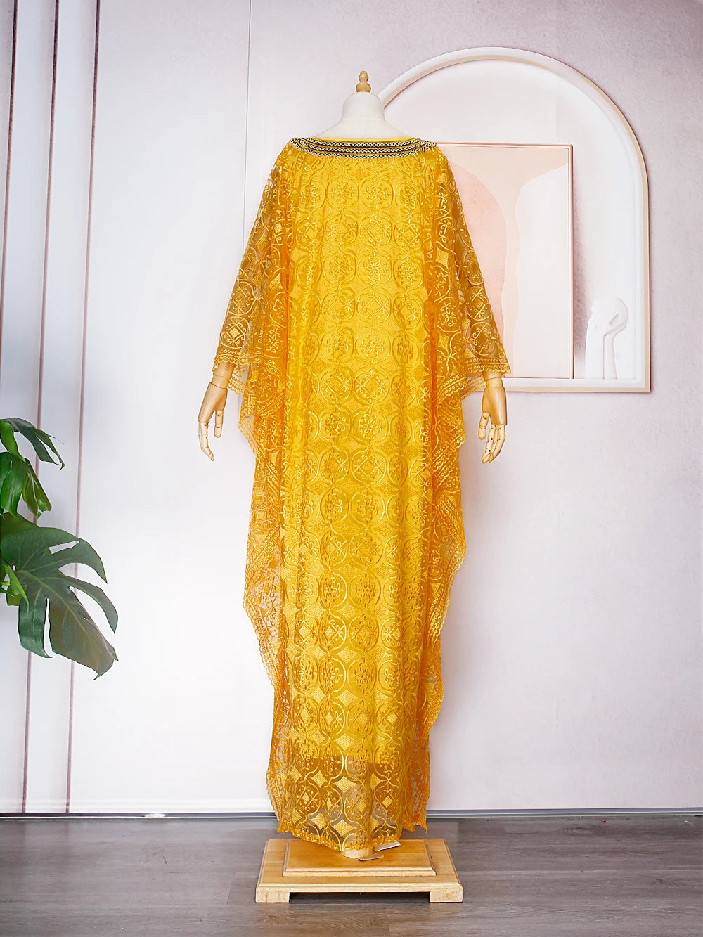 Loose Lace Abaya Dresses