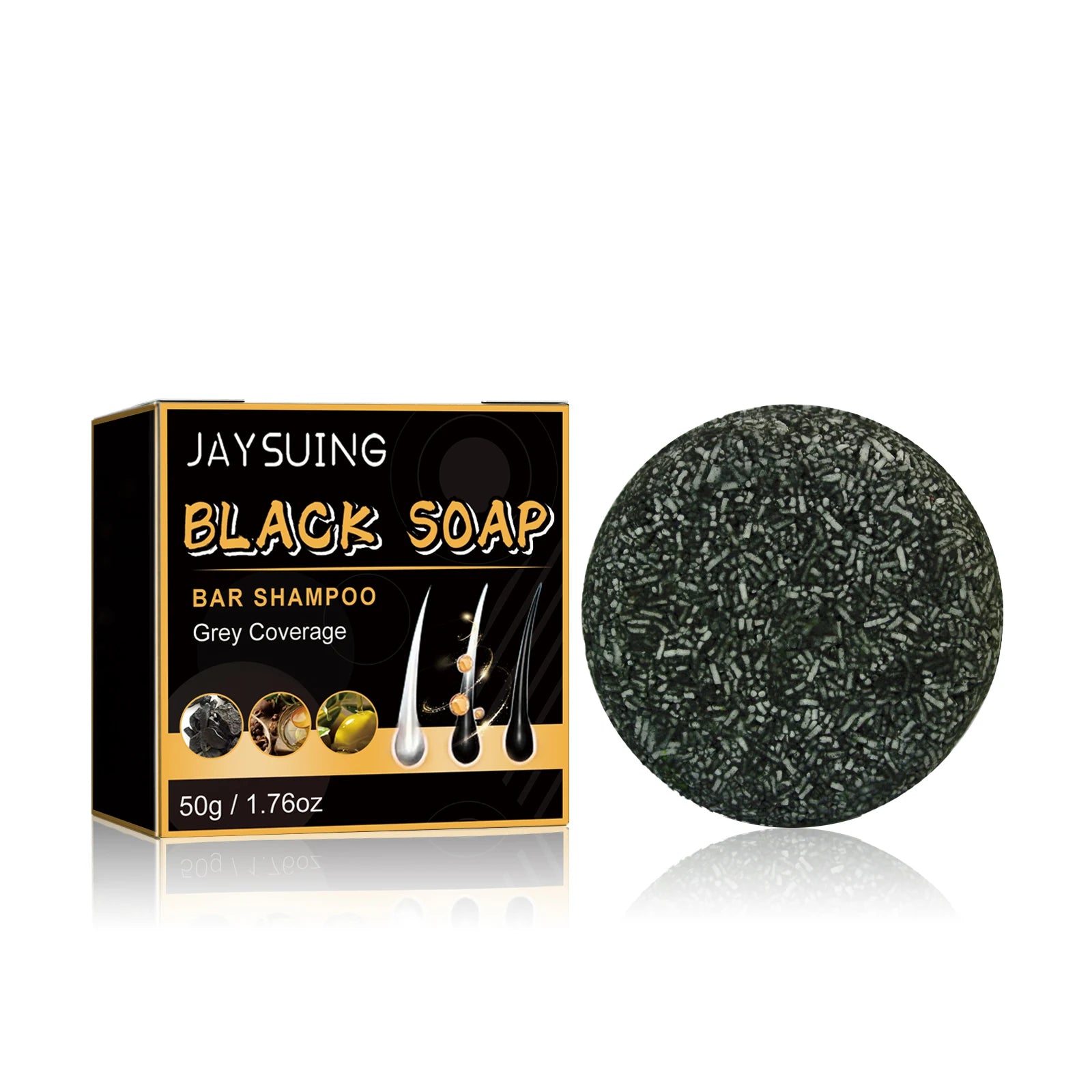 Natural Black Hair Soap Anti-Gray Hair Treatment