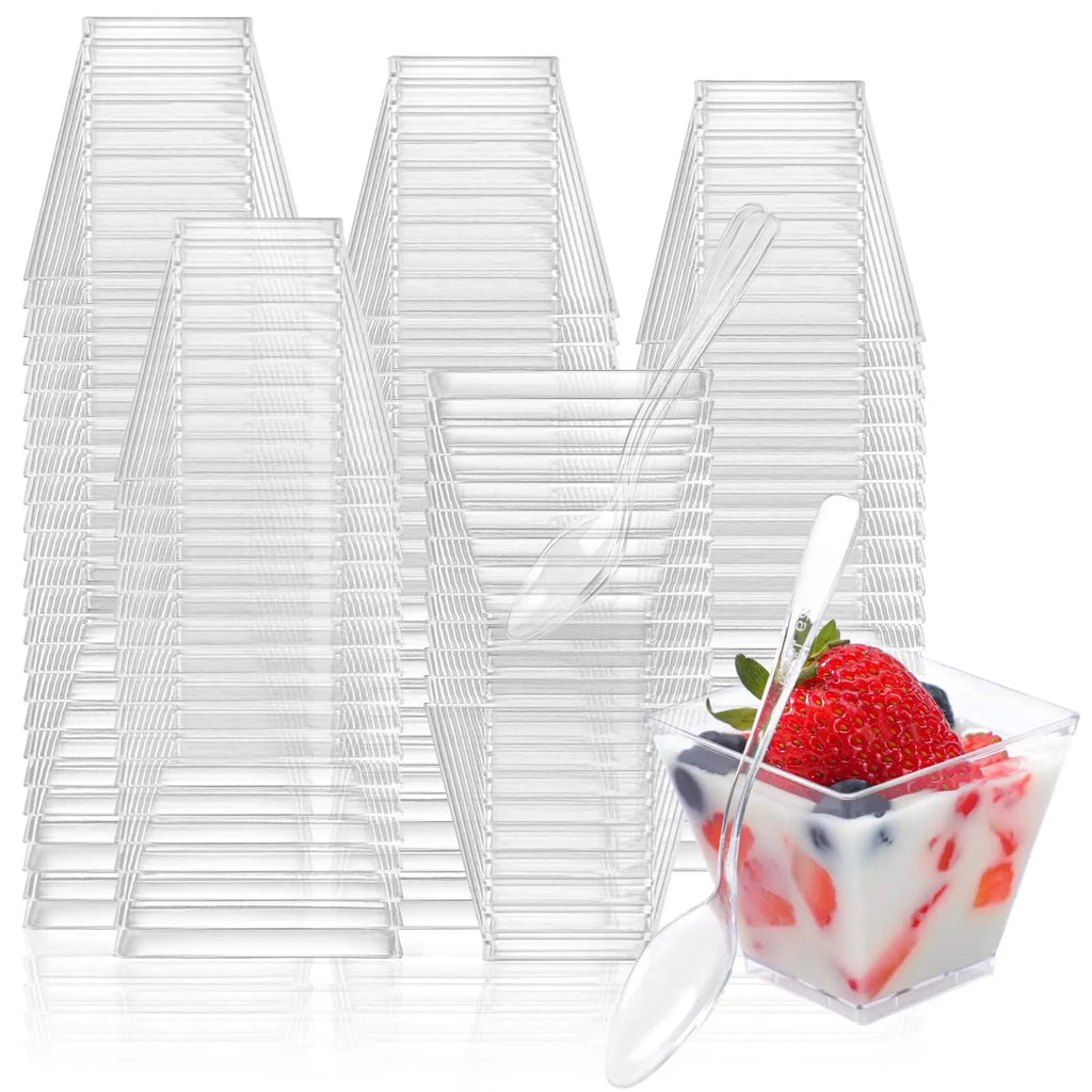 100/50Pack 2OZ Mini Dessert Cups
