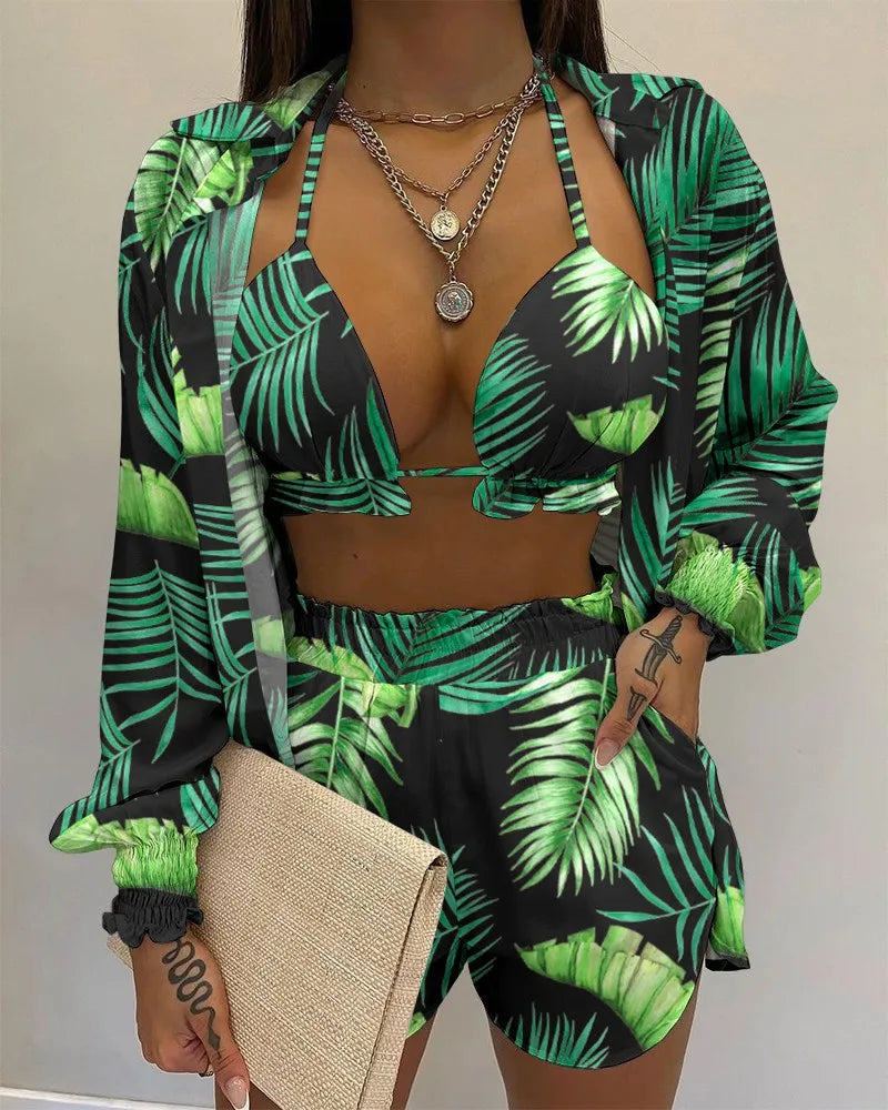 Bathing Suit Shorts Three Pieces