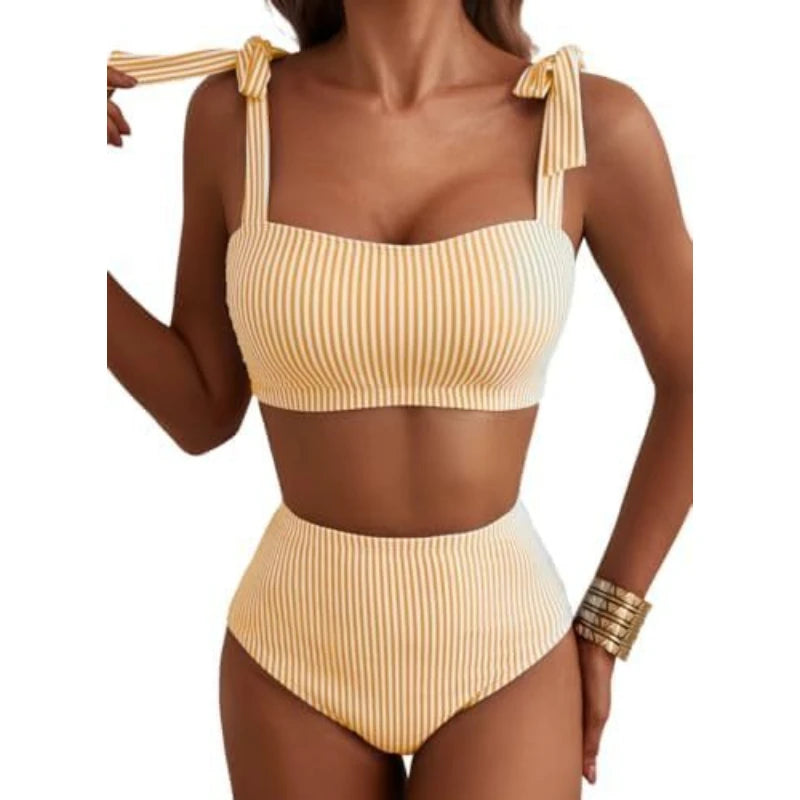Women Two-piece Halter Vest Swimwear