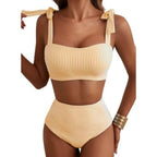 Women Two-piece Halter Vest Swimwear