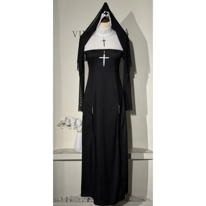 Halloween Anime Cosplay Costume Sexy Nun Dress