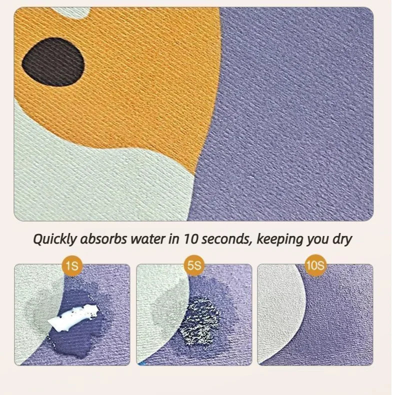 3D Cat Shaped Soft Fluffy Bedside Runner