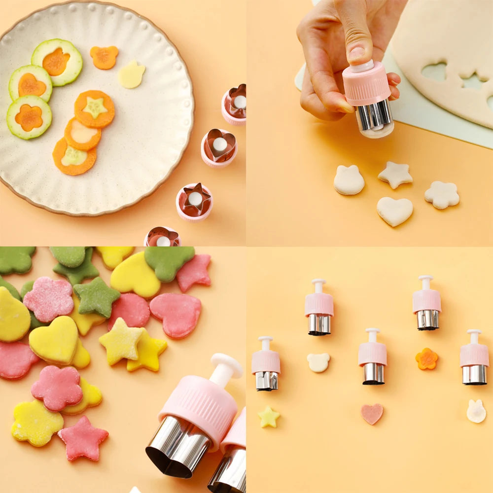 8PCS Press Cookie Cutter Set
