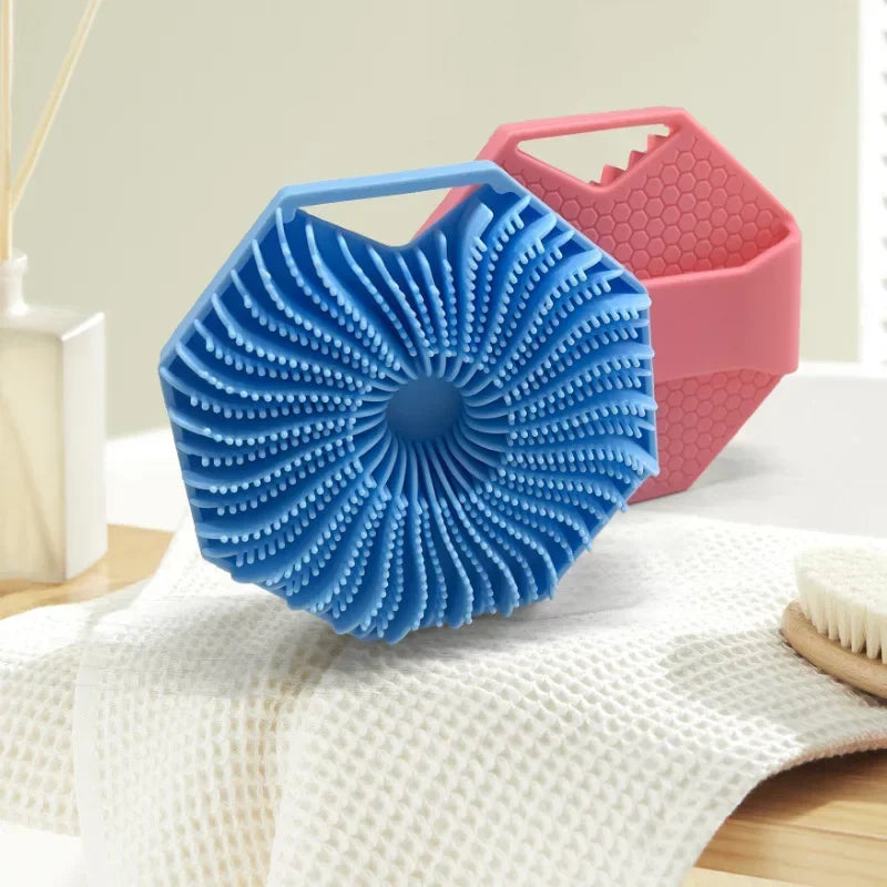 Bath brush scrubber