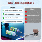 LED Light Keyboard Keychain