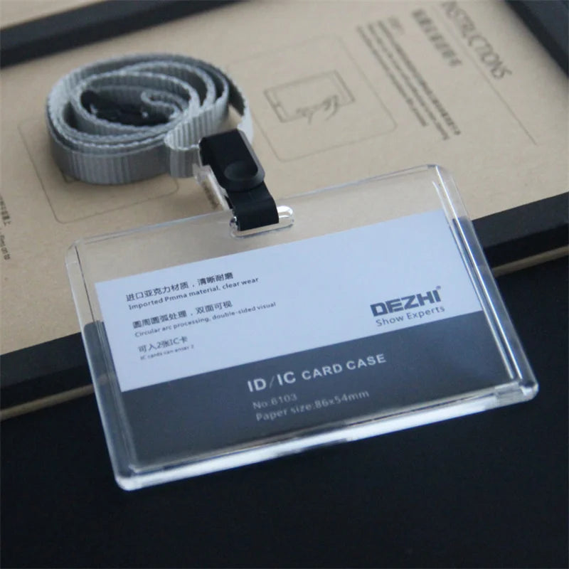 ID Card Holder Keychain
