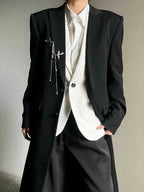 American Retro Men's Long Blazer