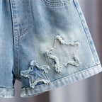 loose denim shorts