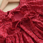 Red Plaid Bow Dresses