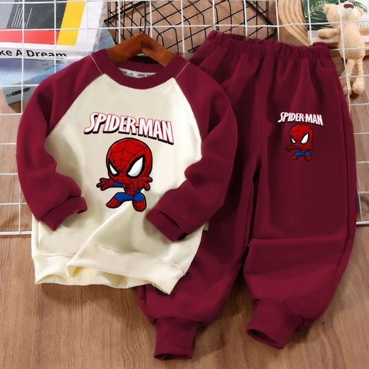 Anime Spliced Sweatshirt 2-piece Sets